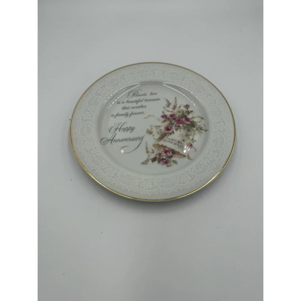 Designers Collection Anniversary Genuine Porcelain‎ Plate - Parents Anniversary